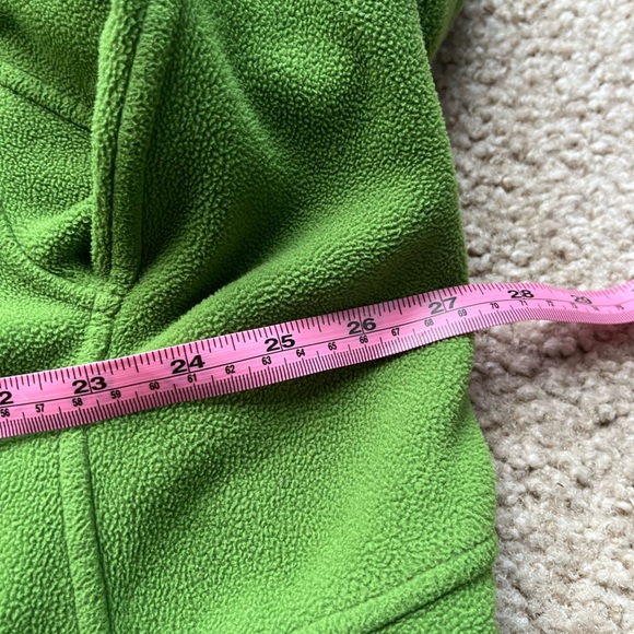 L.L. Bean Men’s Fleece Jacket XL Full Zip Polartec Outdoor Hiking Green Gray - Picture 4 of 8